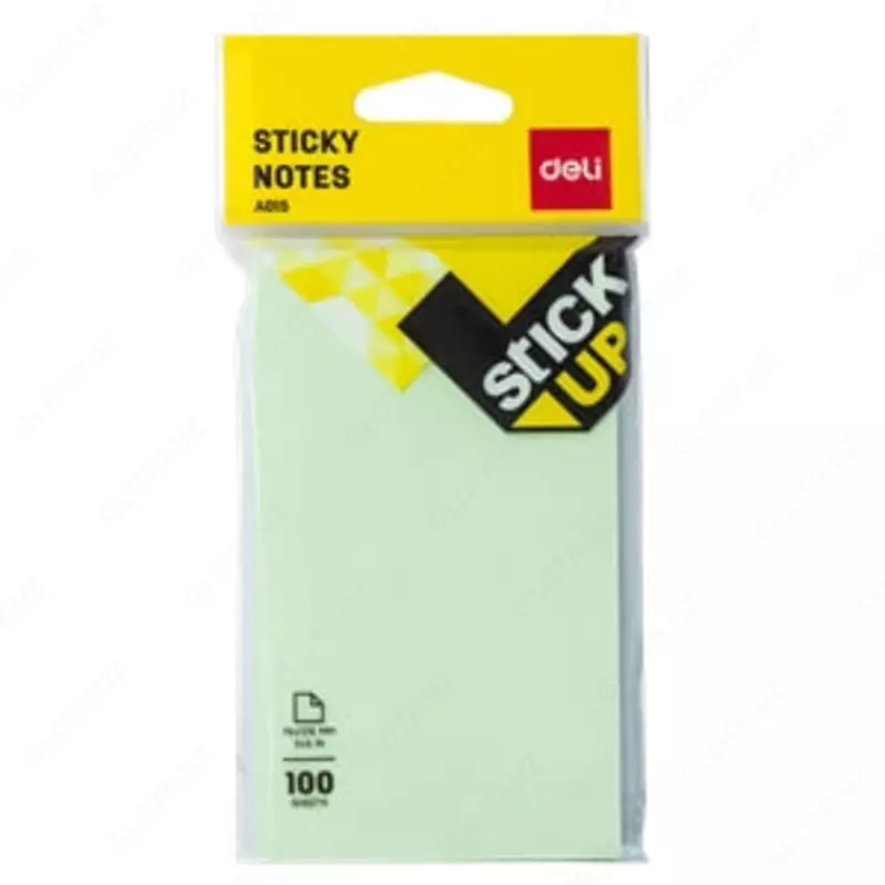 Самоклеящаяся бумага для записей "Deli" цветная, 76 х 126 мм (Арт. - 01502-EA)