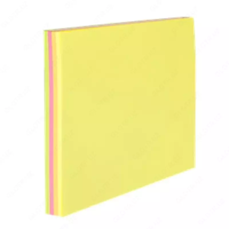 O'z-o'zidan yopishtiruvchi qog'oz "Deli" 4 neon, 76 x 76 mm (kod - 02602-EA)