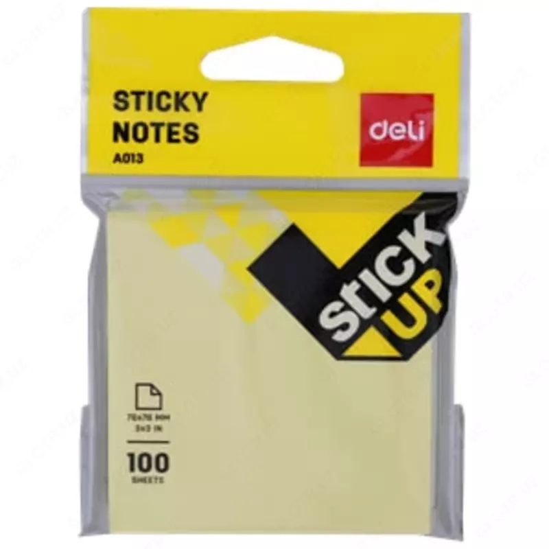 Самоклеящаяся бумага для записей "Deli" цветная, 76 х 76 мм (Арт. - 01302-EA)