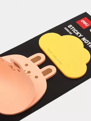 Самоклеящаяся бумага для записей "Deli Animals" 76 х 76 мм, 20 л. х 2 (Арт. - 55002-EA)