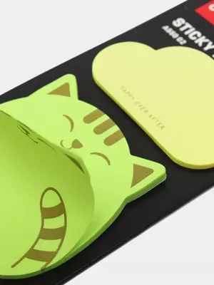 Самоклеящаяся бумага для записей "Deli Animals" 76 х 76 мм, 20 л. х 2 (Арт. - 55002-EA)