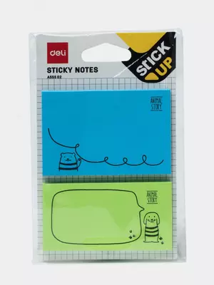 Стикеры - закладки для записей "Deli" цветные, 76 х 95 мм (Арт. - 55502-EA)
