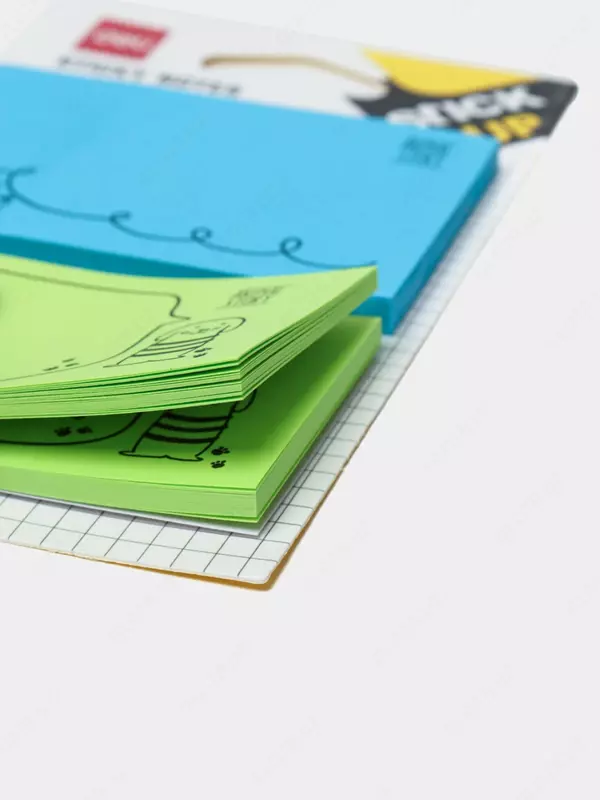 Стикеры - закладки для записей "Deli" цветные, 76 х 95 мм (Арт. - 55502-EA)