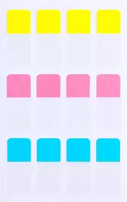 Indeks - "Deli" rangidagi yozuvlar uchun xatcho'plar, 12 x 28 mm (Art. - 11602-EA)