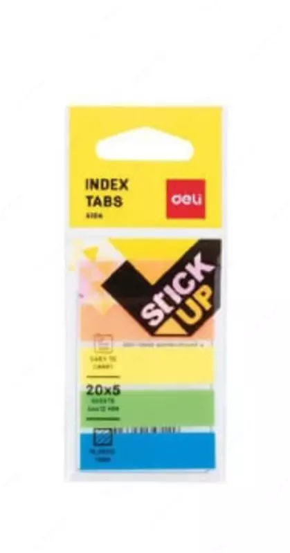 Индекс - закладки для записей "Deli" цветные, 44 х 12 мм (Арт. - 10402-EA)