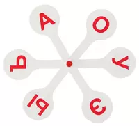 Веер "СТАММ" Касса с гласными буквами (Арт. - ВК01)