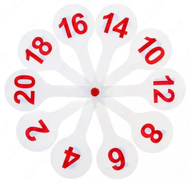 Fan "STAMM" kassa raqamlari 1 dan 20 gacha to'g'ridan-to'g'ri va teskari hisoblash (modda - VK15)