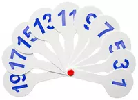 Веер "СТАММ" Касса цифр от 1 до 20 (Арт. - ВК05)