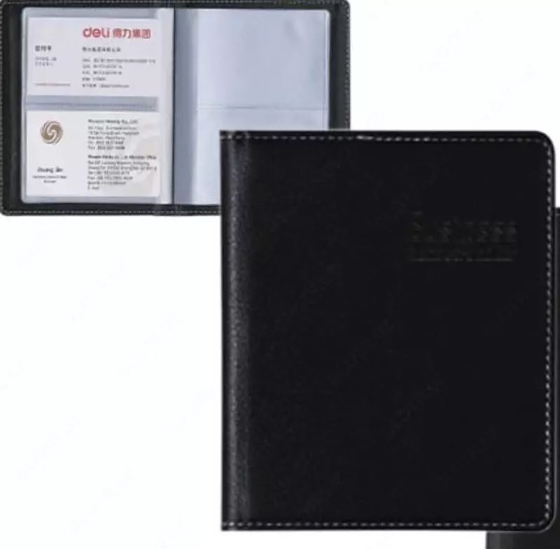 Визитница "Deli" 198 х 135 мм, 72 бизнес - визитки (Арт.- 5790)