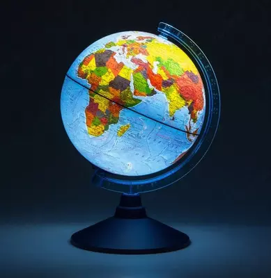 "Globen" interaktiv ta'lim globusi "Fizika-siyosiy", 21 sm (Art. - Ve012100250)