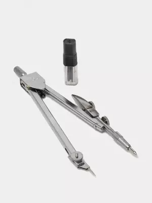 Готовальня с циркулем и запасными грифелями "Deli" пенал (Арт.-8601)