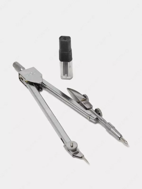 Готовальня с циркулем и запасными грифелями "Deli" пенал (Арт.-8601)