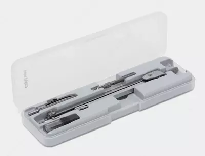 Чертежная Готовальня "Deli" пенал, 4 предмета (Арт.-8603)