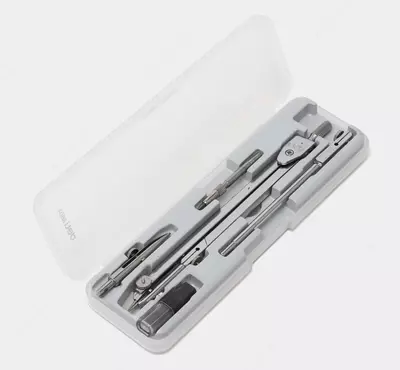 Чертежная Готовальня "Deli" пенал, 5 предметов (Арт.-8604)