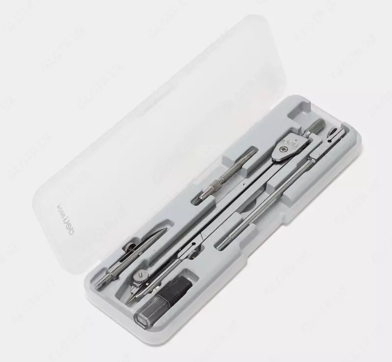 Чертежная Готовальня "Deli" пенал, 5 предметов (Арт.-8604)