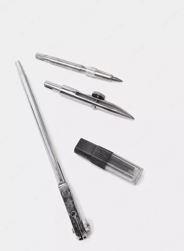 Чертежная Готовальня "Deli" пенал, 5 предметов (Арт.-8604)