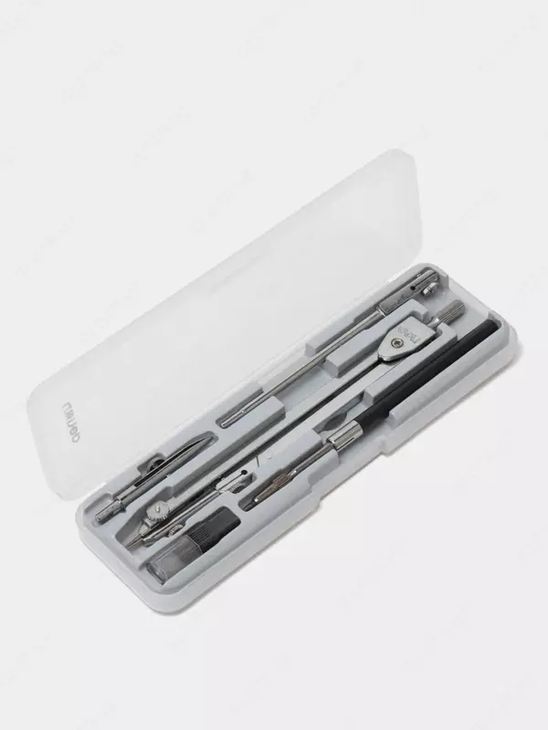 Чертежная Готовальня "Deli" пенал, 5 предметов (Арт.-8605)