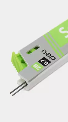 Сменный Грифель 0.7 мм "Deli" 2В, цв. пенал, 20 шт (Арт.-7004)