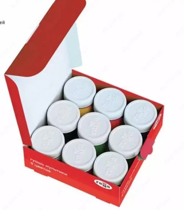 Rangli gouache Gamma "Multfilmlar" bankasi 20 ml. (9 rang) Ref. - 221031