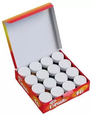 Цветная гуашь Гамма "Мультики" баночка 20 мл. (16 цветов) Арт. - 221032_16