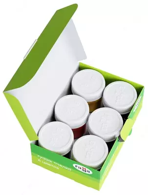 Цветная гуашь Гамма "Пчелка" баночка 20 мл. (6 цветов) Арт. - 221014_6