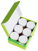 32 000 so'm Rangli gouache Gamma "Bee" jar 20 ml. (6 rang) Ref. - 221014_6