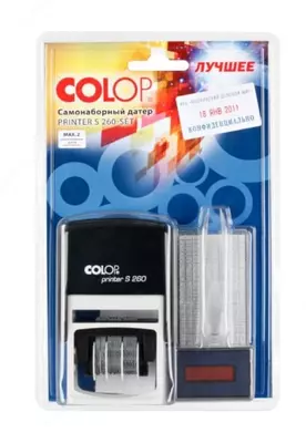 Shtamp sanasi + shtamp printeri S260 D04 "Colop" 37 x 58 mm (Art. - 105398)