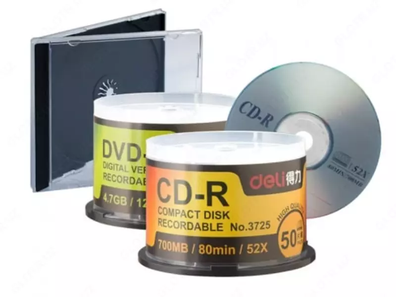 Диск CD-R 700 MB/52х "Deli" металлик (Арт.- 3725)