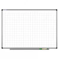 Белая магнитно-маркерная доска в клетку "Deli" 90 х 120 см (Арт. - 8745)