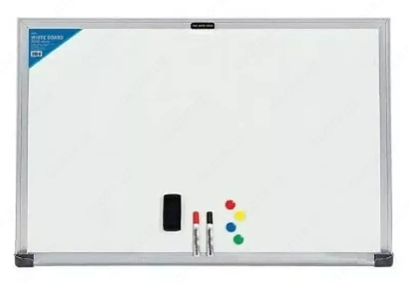 Белая магнитно-маркерная доска "Deli" 90 х 120 см (Арт. - 7817)
