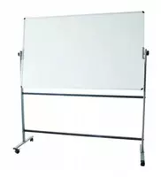 Белая магнитно-маркерная доска "Deli" на роликовой опоре