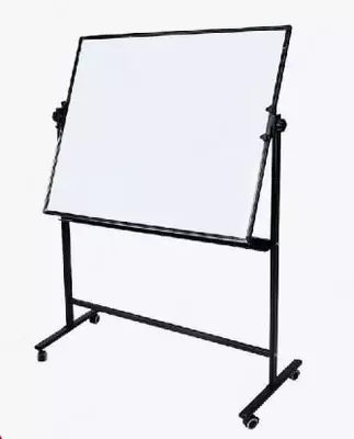 Rolikli tayanchdagi oq magnitli "Deli" doska, 90 x 180 sm (m. - 7884)