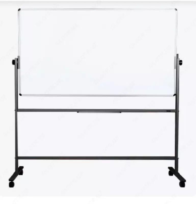 Rolikli tayanchda oq magnitli "Deli" doska, 70 x 100 sm (Art. - 160-EV)