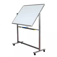 Rolikli tayanch ustidagi oq magnit doska "Deli"