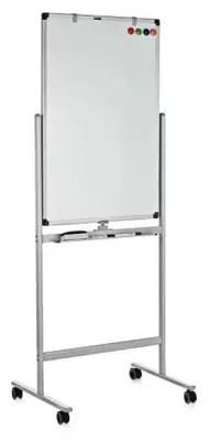 Doska-flip-chart magnit-marker-bo'r "Deli" rolikli tayanchda, 90 x 60 sm (m. - 7893)