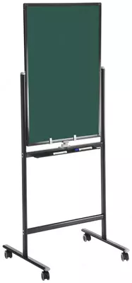 Doska-flip-chart magnit-marker-bo'r "Deli" rolikli tayanchda, 90 x 60 sm (m. - 7893)