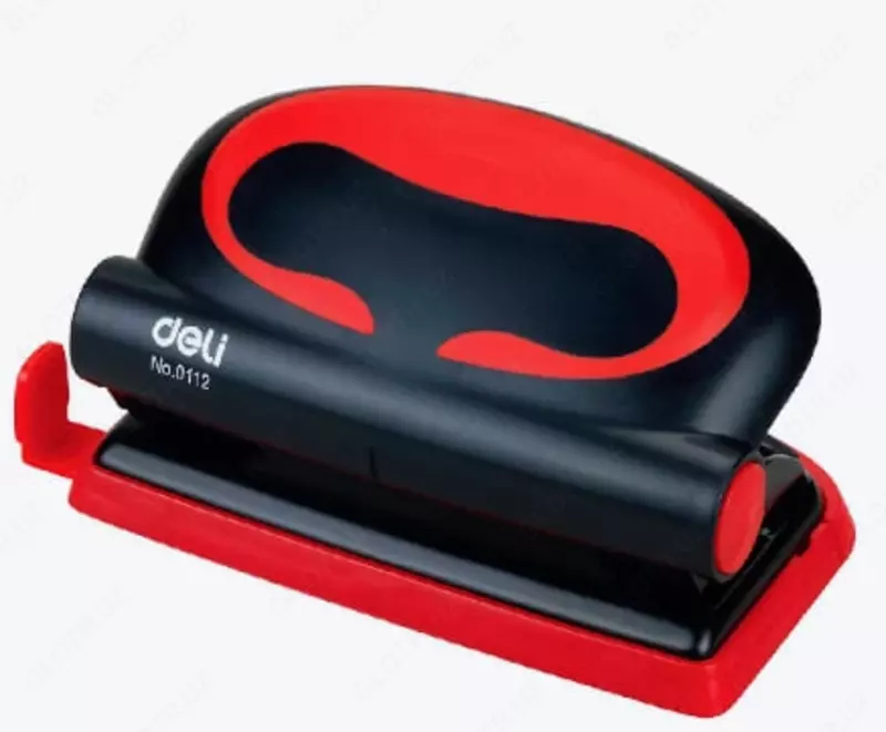 Канцелярский дырокол "Deli", с двумя отверстиями, 10 листов (Арт. - 0112)