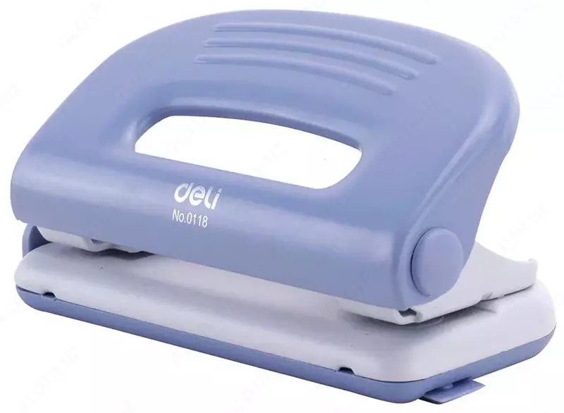 Канцелярский дырокол "Deli", с двумя отверстиями, 10 листов (Арт. - 0118)