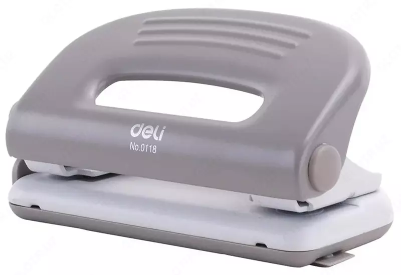 Канцелярский дырокол "Deli", с двумя отверстиями, 10 листов (Арт. - 0118)
