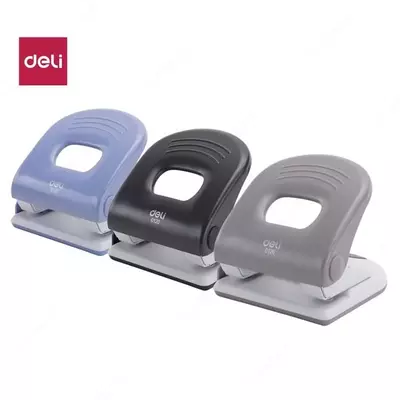 Канцелярский дырокол "Deli", с двумя отверстиями, 25 листов (Арт. - 0120-gr)