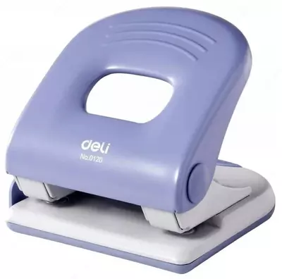 Канцелярский дырокол "Deli", с двумя отверстиями, 25 листов (Арт. - 0120)