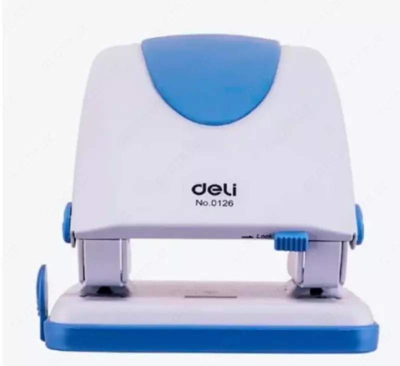 Канцелярский дырокол "Deli", с двумя отверстиями, 35 листов (Арт. - 0126)