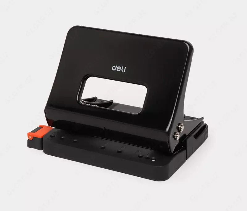Канцелярский дырокол "Deli PowerSaving", с двумя отверстиями, 15 листов (Арт. - 0141bk)