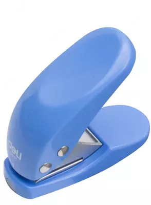 Канцелярский мини-дырокол "Deli" одно отверстие, 10 листов (Арт. - 0111)