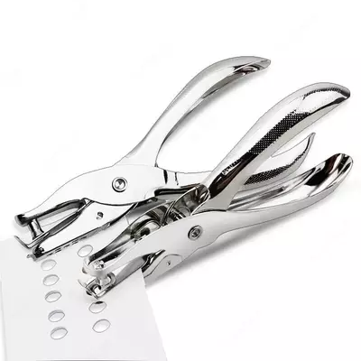 Стальной Дырокол-плоскогубцы "Deli START" одно отверстие, 8 листов (Арт. - 0114)