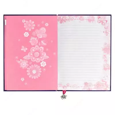 Ежедневник девочки Феникс+ "Цветы и Джинс" 178 х 125 мм, А6+, 80 листов (Арт. - 39790)