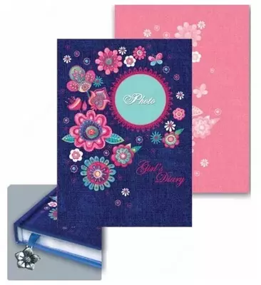 Ежедневник девочки Феникс+ "Цветы и Джинс" 178 х 125 мм, А6+, 80 листов (Арт. - 39790)