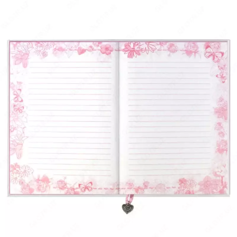 Feniks+ qizning "Yuraklar" kundaligi 178 x 125 mm, A6+, 80 varaq (Art. - 39791)