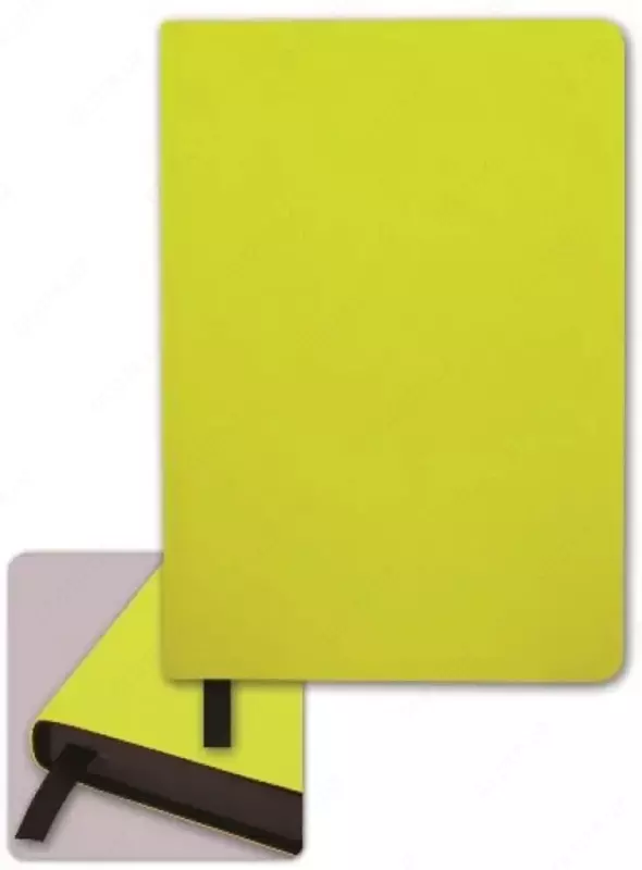 Ежедневник Феникс+ "Наппа" желтый неон 210 х 145 мм, А5, 136 листов (Арт. - 45277)