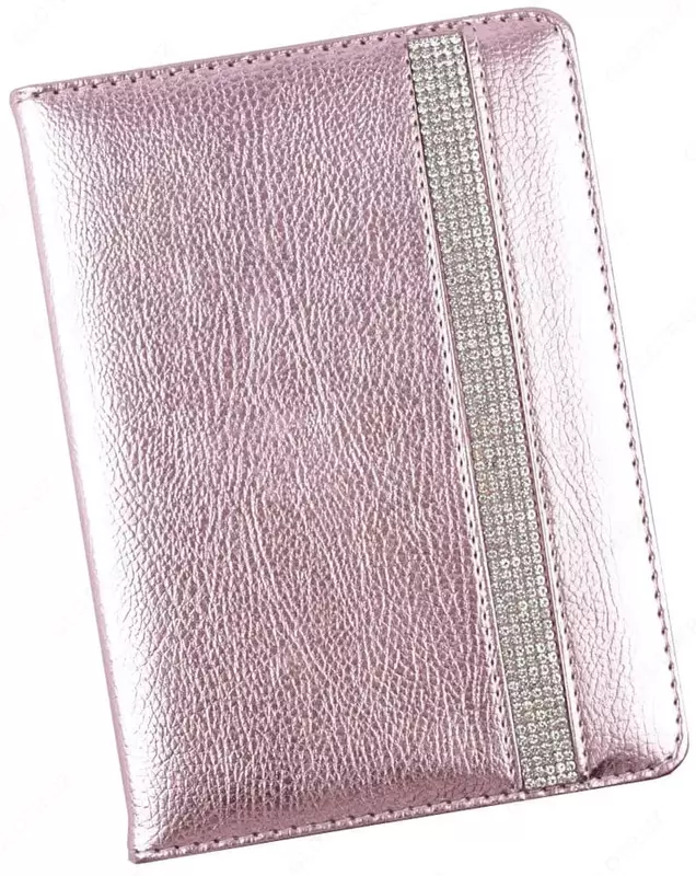 Ежедневник Феникс+ "Наппа" розовый металлик 177 х 126 мм, А6+, 160 листов (Арт. - 50455)